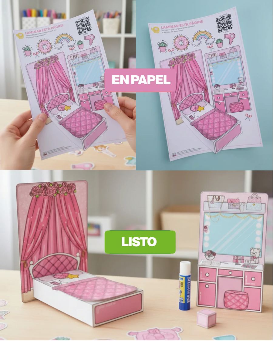 Kit completo para autocaravana de papel